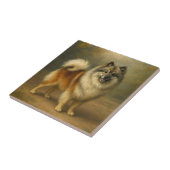Keeshond Fliese (Seite)