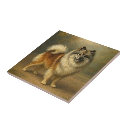 Keeshond Fliese (Seite)