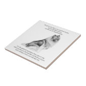 Keeshond Fliese (Seite)