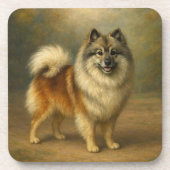 Keeshond Getränkeuntersetzer (Vorderseite)