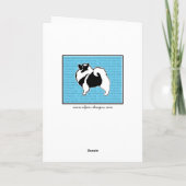 Keeshond-Grafiken - niedliche ursprüngliche Karte (Rückseite)
