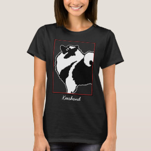 Keeshond-Grafiken - niedliche ursprüngliche T-Shirt
