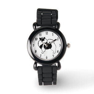 Keeshond Grafiken - Süße originelle Hundekunst Armbanduhr
