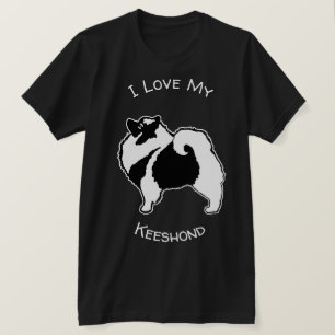 Keeshond Grafiken - Süße originelle Hundekunst T-Shirt
