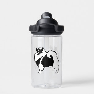Keeshond Grafiken - Süße originelle Hundekunst Trinkflasche