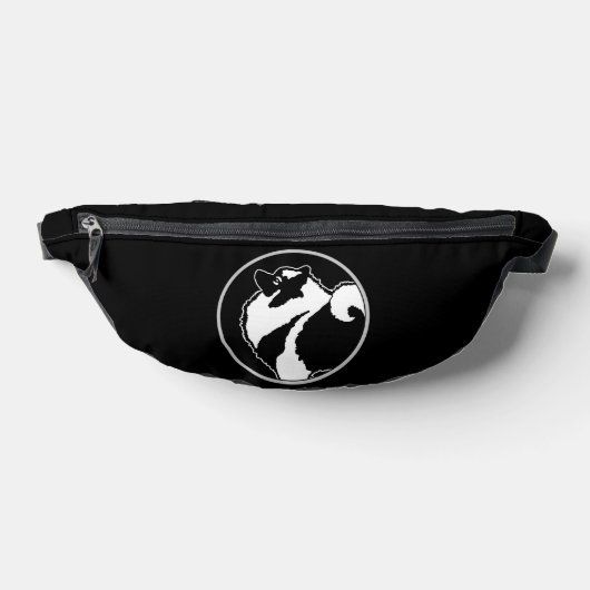 Keeshond Graphic Kontur Niedlich Original Pet Dog  Bauchtasche (Ablage )