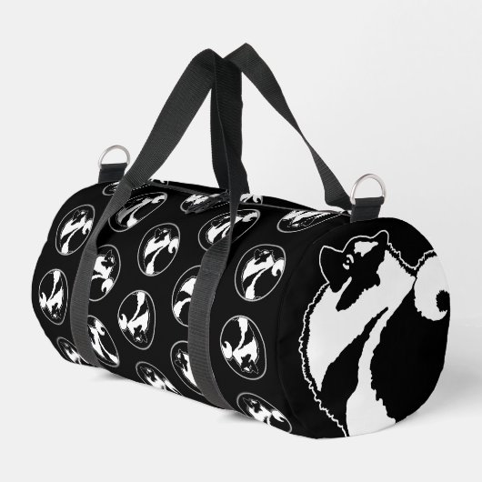 Keeshond Graphic Kontur Niedlich Original Pet Dog  Duffle Bag (Linke Seite)