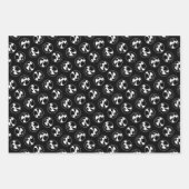 Keeshond Graphic Kontur Niedlich Original Pet Dog Geschenkpapier Set (Vorderseite 3)