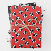 Keeshond Graphic Kontur Niedlich Original Pet Dog  Geschenkpapier Set (Beispiel)