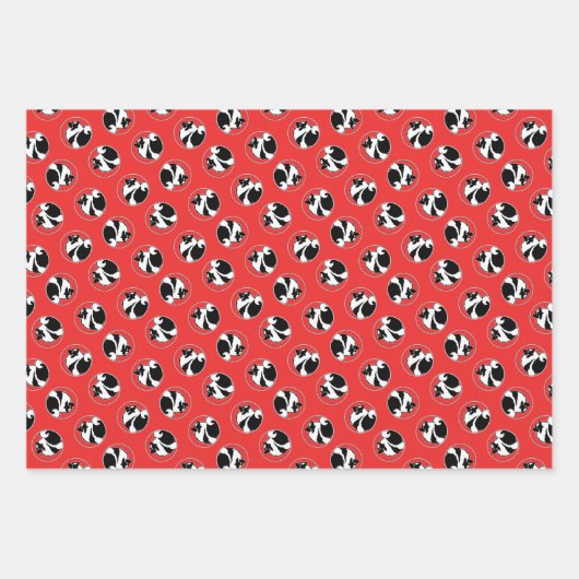 Keeshond Graphic Kontur Niedlich Original Pet Dog  Geschenkpapier Set (Vorderseite)