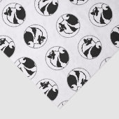 Keeshond Graphic Kontur Niedlich Original Pet Dog Seidenpapier (Ausschnitt)