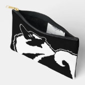 Keeshond Graphic Kontur Niedlich Original Pet Dog  Zubehörtasche (Offen)