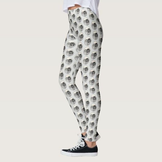 Keeshond Graphics Keeshond Mama and Son Leggings (Links)