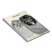 Keeshond Graphics Keeshond Mama and Son Notizblock (Rechte Seite)