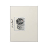Keeshond Graphics Keeshond Mama and Son Notizblock (Rotiert)
