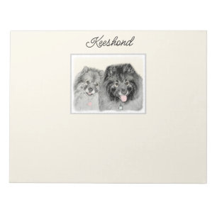 Keeshond Graphics Keeshond Mama and Son Notizblock