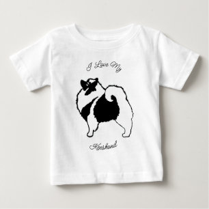 Keeshond Graphics - Niedlich Original Dog Art Baby Baby T-shirt