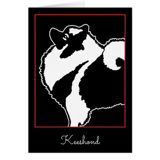 Keeshond Graphics - Niedliche Original Dog Art (Vorne)