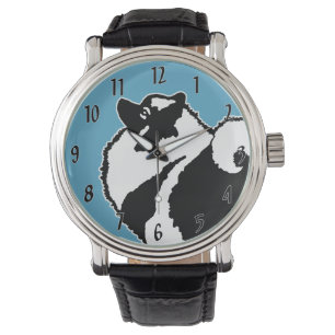 Keeshond Graphics - Niedliche Original Dog Art Armbanduhr