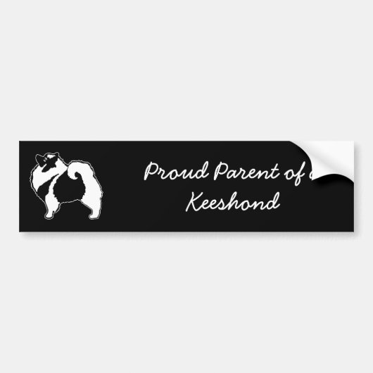 Keeshond Graphics - Niedliche Original Dog Art Autoaufkleber (Vorne)
