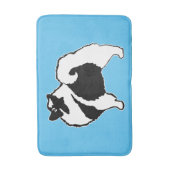 Keeshond Graphics - Niedliche Original Dog Art Badematte (Vorderseite Vertikal)