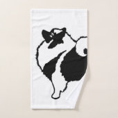 Keeshond Graphics - Niedliche Original Dog Art Badhandtuch Set (Handtuch)