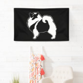 Keeshond Graphics - Niedliche Original Dog Art Banner (Insitu)