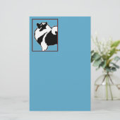 Keeshond Graphics - Niedliche Original Dog Art Briefpapier (Stehend Vorderseite)