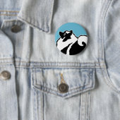 Keeshond Graphics - Niedliche Original Dog Art Button (Beispiel)