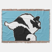 Keeshond Graphics - Niedliche Original Dog Art Decke (Vorderseite)