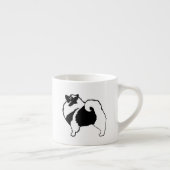 Keeshond Graphics - Niedliche Original Dog Art Espressotasse (Rechts)