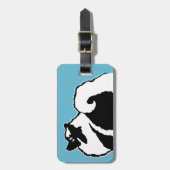 Keeshond Graphics - Niedliche Original Dog Art Gepäckanhänger (Vorderseite vertikal)