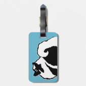 Keeshond Graphics - Niedliche Original Dog Art Gepäckanhänger (Rückseite vertikal)