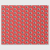 Keeshond Graphics - Niedliche Original Dog Art Geschenkpapier (Flach)