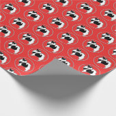 Keeshond Graphics - Niedliche Original Dog Art Geschenkpapier (Ecke)