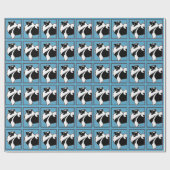 Keeshond Graphics - Niedliche Original Dog Art Geschenkpapier (Flach)