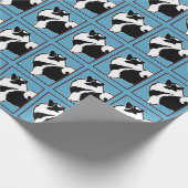 Keeshond Graphics - Niedliche Original Dog Art Geschenkpapier (Ecke)