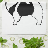 Keeshond Graphics - Niedliche Original Dog Art Geschirrtuch (Gefaltet)