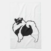 Keeshond Graphics - Niedliche Original Dog Art Geschirrtuch (Vertikal)