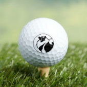 Keeshond Graphics - Niedliche Original Dog Art Golfball (Insitu T-Shirt)