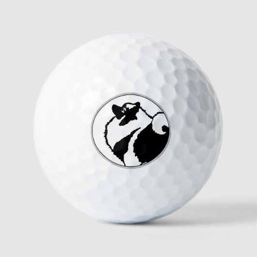 Keeshond Graphics - Niedliche Original Dog Art Golfball (Vorderseite)