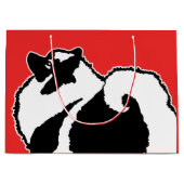 Keeshond Graphics - Niedliche Original Dog Art Große Geschenktüte (Vorderseite)