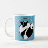 Keeshond Graphics - Niedliche Original Dog Art Kaffeetasse (Links)