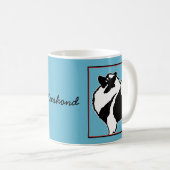 Keeshond Graphics - Niedliche Original Dog Art Kaffeetasse (VorderseiteRechts)