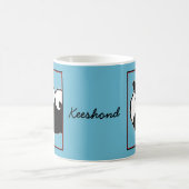 Keeshond Graphics - Niedliche Original Dog Art Kaffeetasse (Mittel)