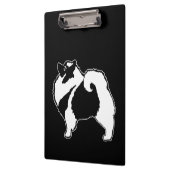 Keeshond Graphics - Niedliche Original Dog Art Klemmbrett (Links)