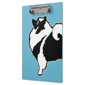 Keeshond Graphics - Niedliche Original Dog Art Klemmbrett (Links)