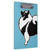 Keeshond Graphics - Niedliche Original Dog Art Klemmbrett (Rechts)
