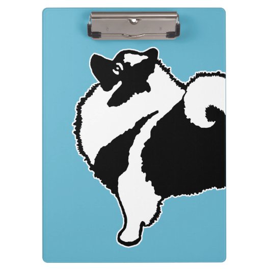 Keeshond Graphics - Niedliche Original Dog Art Klemmbrett (Vorderseite)