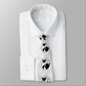 Keeshond Graphics - Niedliche Original Dog Art Krawatte (Gebunden)